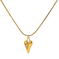 Collar con colgante de corazón en acero inoxidable