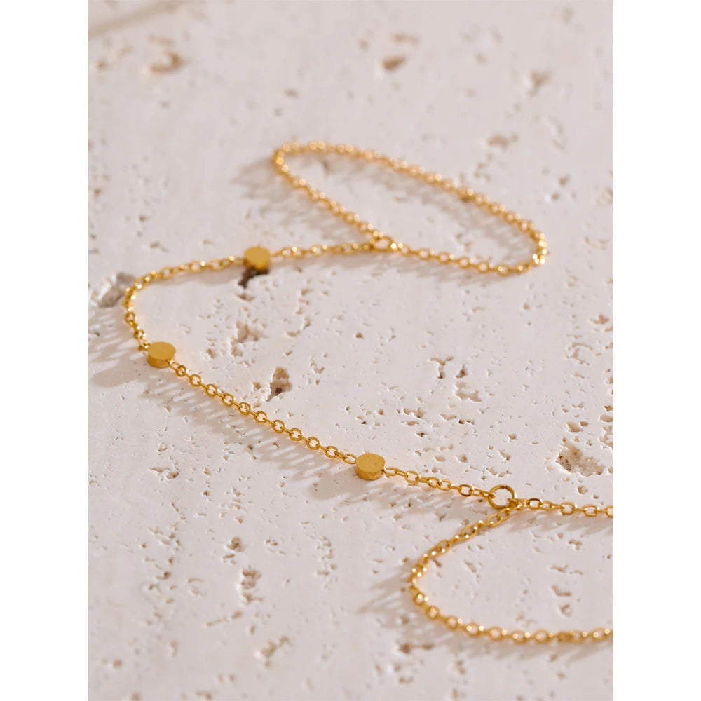 Pulsera de mano con cadena para el dedo en acero inoxidable