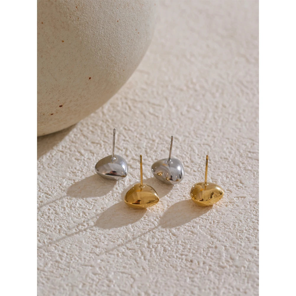 PENDIENTES DE CORAZON DORADOS
