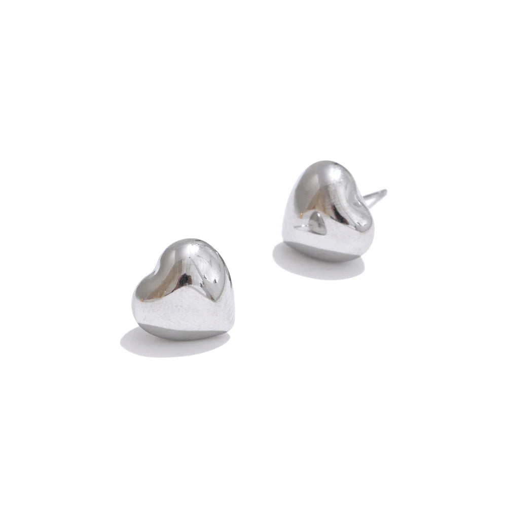 PENDIENTES DE CORAZON DORADOS