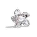 Anillo de flor con perla de imitación · Fiore