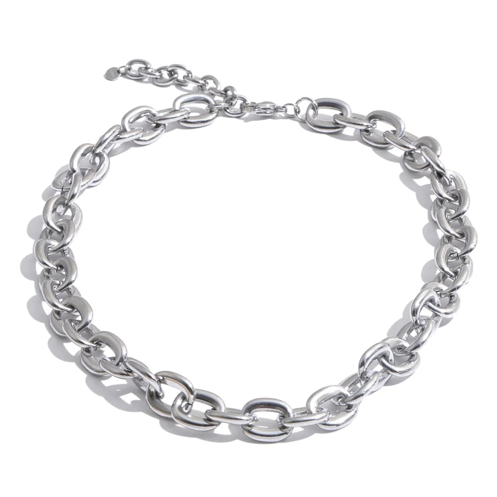 Collar de eslabones en acero inoxidable · Catena