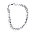 Collar de cadena de acero inoxidable con baño de oro
