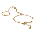 Pulsera de mano con cadena para el dedo y circonitas